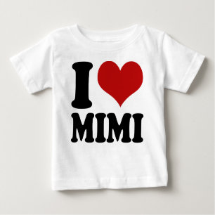 Niedliches i-Herz Mimi Baby T-shirt