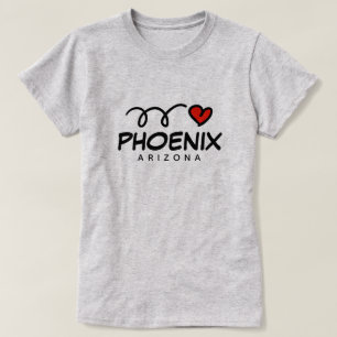 Niedliches I herz Phoenix Arizona Shirt für Frauen