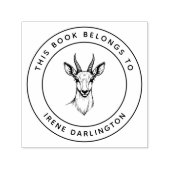 Niedliches Ibex-Baby Dieses Buch gehört zum Namen Permastempel (Design)