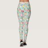Niedliches Ice Cream Muster Leggings (Rückseite)