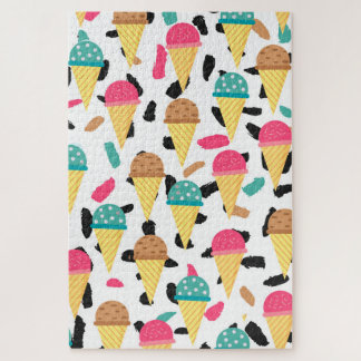 Niedliches Ice Cream Muster Puzzle
