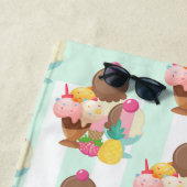 Niedliches Ice Cream Muster Strandtuch (Beispiel)