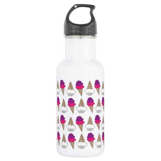 Niedliches Ice Cream Muster Trinkflasche (Vorderseite)