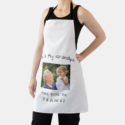 Niedliches Ich & mein Opa Foto Schürze (InSitu)