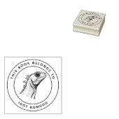 Niedliches Iguana Baby Dieses Buch gehört zum Name Gummistempel (Stempel)