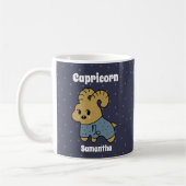 Niedliches Illustriertes Capricorn Zodiac Personal Kaffeetasse (Links)