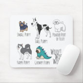 Niedliches Illustriertes Hundegedicht Mousepad (Mit Mouse)