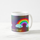 Niedliches Illustriertes Rainbow-Design für Cartoo Kaffeetasse (VorderseiteRechts)
