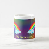 Niedliches Illustriertes Rainbow-Design für Cartoo Kaffeetasse (Mittel)