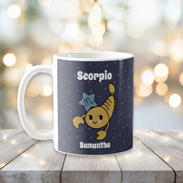 Niedliches Illustriertes Scorpio Zodiac Personalis Kaffeetasse