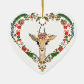 Niedliches Impala Herzlich Willkommen im Wreath Keramik Ornament (Vorne)