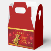 Niedliches, in Papierform geschnittenes Ratten Jah Geschenkschachtel (Geöffnet)