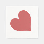 Niedliches indisches Rotes Herz Serviette (Vorderseite)