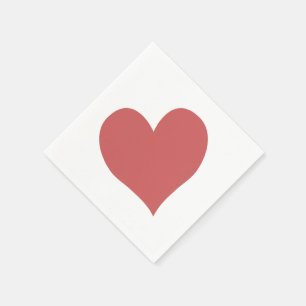 Niedliches indisches Rotes Herz Serviette