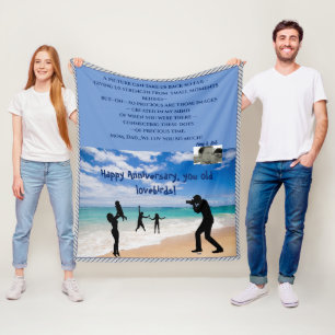 Niedliches, individualisierbares Mittelbandvlies Fleecedecke