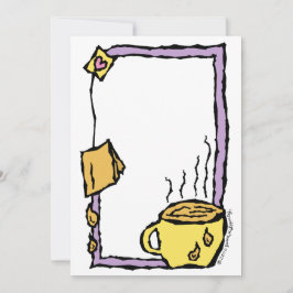 Niedliches, individualisierbares Tee-Party / Nachm Einladung