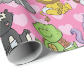 Niedliches, individuell anpassbares Baby Geschenkpapier (Rolleneckpunkt)