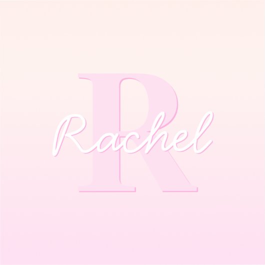 Niedliches individuell anpassbares Monogramm | Pea Aufkleber (Vorderseite)