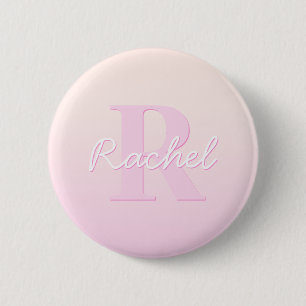 Niedliches individuell anpassbares Monogramm   Pea Button