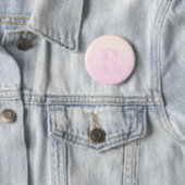 Niedliches individuell anpassbares Monogramm | Pea Button (Beispiel)