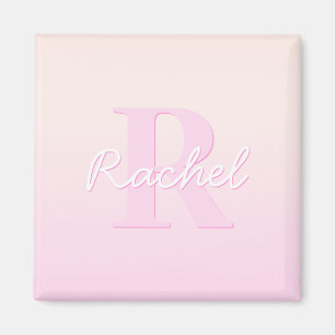 Niedliches individuell anpassbares Monogramm   Pea Magnet