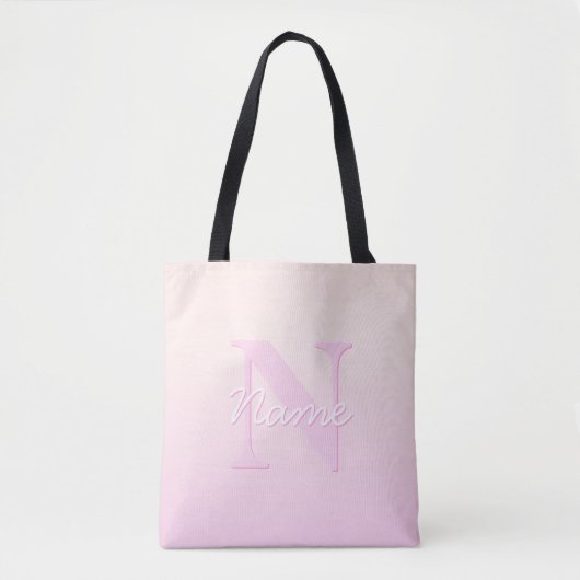 Niedliches individuell anpassbares Monogramm | Pea Tasche (Vorderseite)