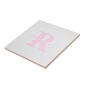 Niedliches individuell anpassbares Monogramm | Pin Fliese (Seite)