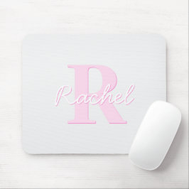 Niedliches individuell anpassbares Monogramm | Pin Mousepad