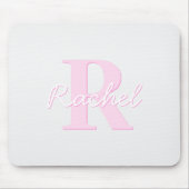 Niedliches individuell anpassbares Monogramm | Pin Mousepad (Vorne)