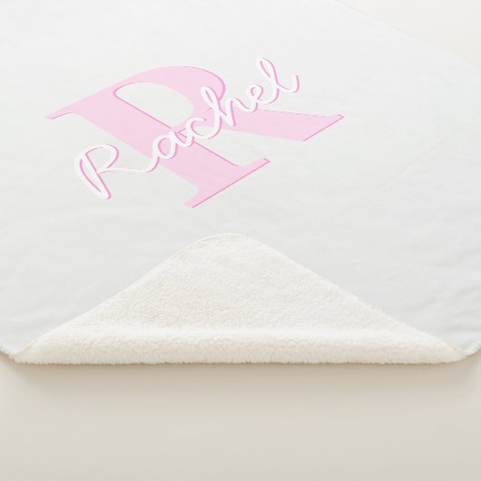 Niedliches individuell anpassbares Monogramm | Pin Sherpadecke (3/4)