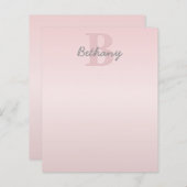 Niedliches individuell anpassbares rosafarbenes Mo (Vorne/Hinten)