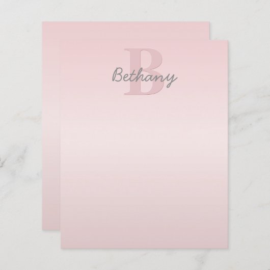 Niedliches individuell anpassbares rosafarbenes Mo (Vorne/Hinten)