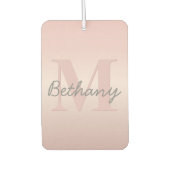 Niedliches individuell anpassbares rosafarbenes Mo Autolufterfrischer (Vorderseite)