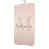 Niedliches individuell anpassbares rosafarbenes Mo Autolufterfrischer (Links)