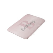 Niedliches individuell anpassbares rosafarbenes Mo Badematte (Schrägansicht)