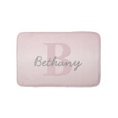 Niedliches individuell anpassbares rosafarbenes Mo Badematte (Vorderseite)