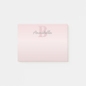 Niedliches individuell anpassbares rosafarbenes Mo Post-it Klebezettel (Vorderseite)