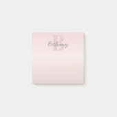 Niedliches individuell anpassbares rosafarbenes Mo Post-it Klebezettel (Vorderseite)