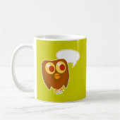 Niedliches individuell anpassbares Sprichwort Owl  Kaffeetasse (Links)