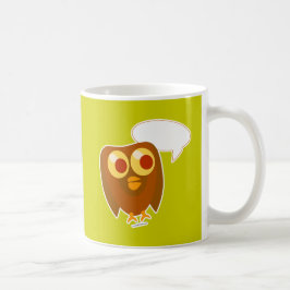 Niedliches individuell anpassbares Sprichwort Owl Kaffeetasse
