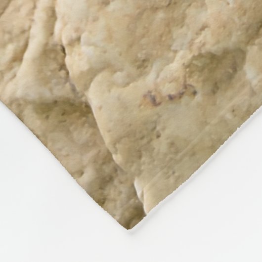 Niedliches Ingwer-Katzen-Kätzchen im blumigen Fleecedecke (Ecke)