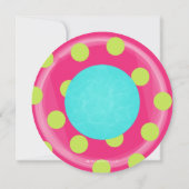Niedliches Inner Tube Floatie Summer Pool Party Einladung (Rückseite)