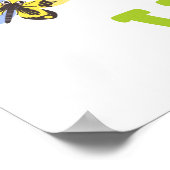 Niedliches Insekt Alphabet Poster (Ecke)