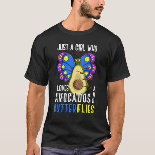 Niedliches Insekt nur ein Mädchen, das Avocados Li T-Shirt