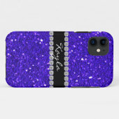 NIEDLICHES IPHONE 5 KÖNIGLICHES BLAU FALL-BLING Case-Mate iPhone HÜLLE (Rückseite (Horizontal))