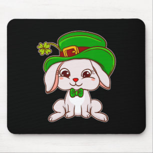 Niedliches irisches Bunny Dressed für St Patrick D Mousepad