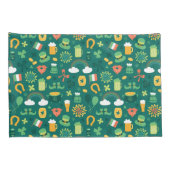 Niedliches irisches Ikonen-Muster Kissenbezug (Rückseite-Rechts)