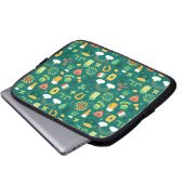 Niedliches irisches Ikonen-Muster Laptopschutzhülle (Vorne Knopf)
