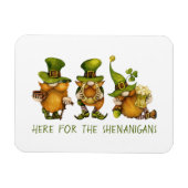 Niedliches Irish Gnomes Custom Happy St Patrick's Magnet (Horizontal)