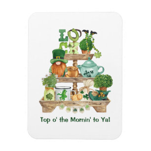 Niedliches Irish Knickack Stand Happy St Patrick's Magnet